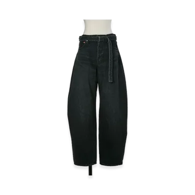 sacai Women's Denim Pants "Black"
