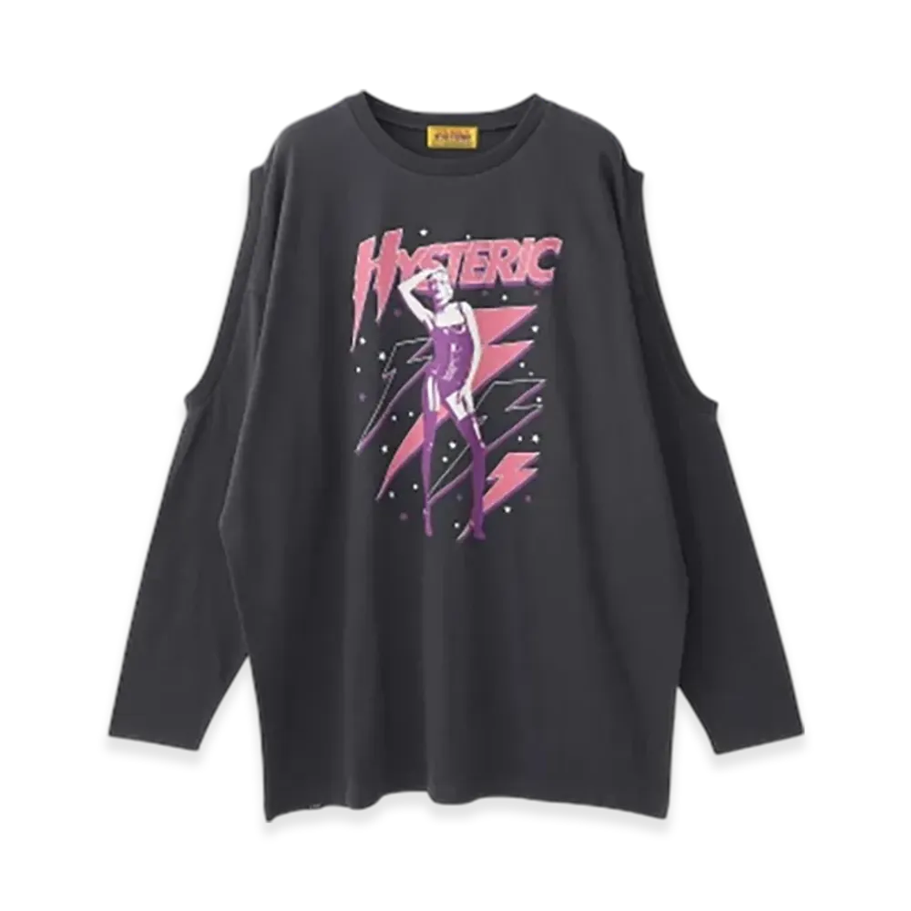 HYSTERIC GLAMOUR The Prettiest Stars Oversized T-Shirt "Black"