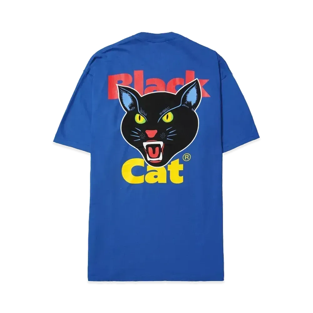 シュプリーム ブラック キャット Tシャツ "ロイヤル"