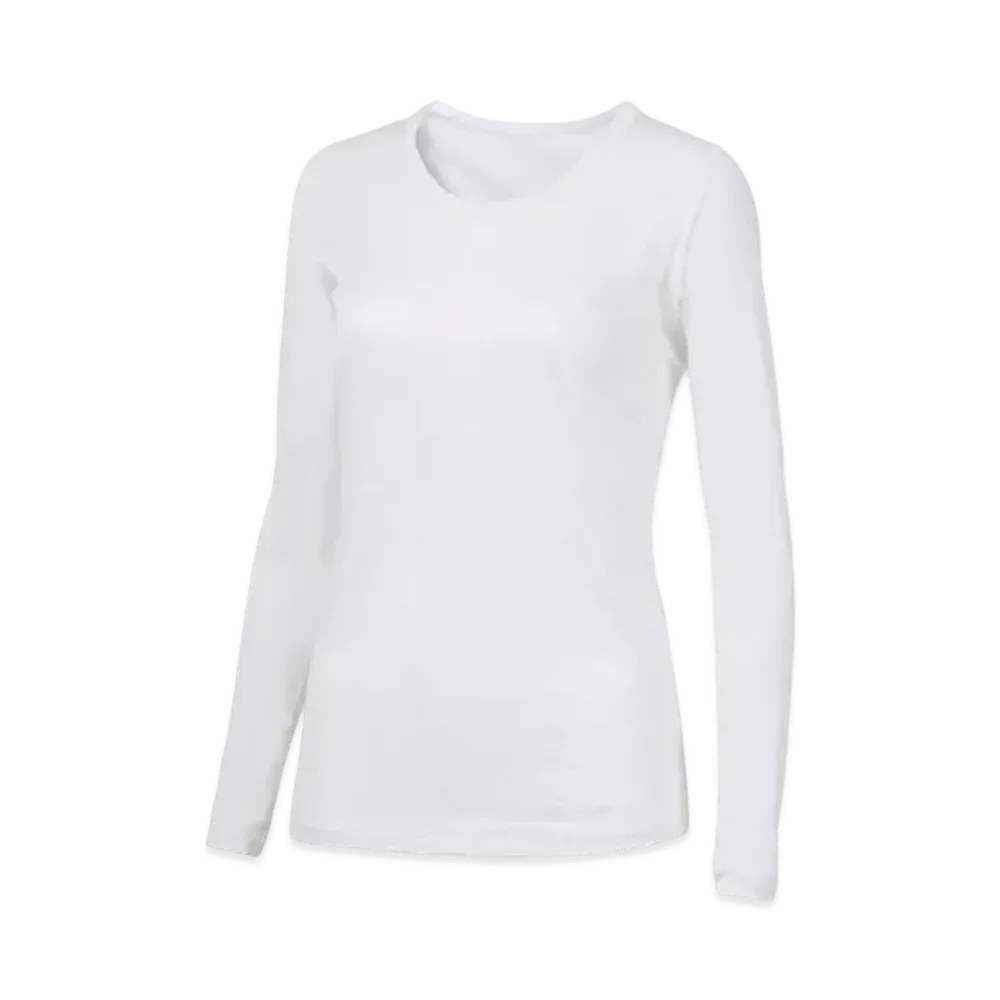 Goldwin Cooling Round Neck Long Sleeve (C3 Fit / Ladies) "White"