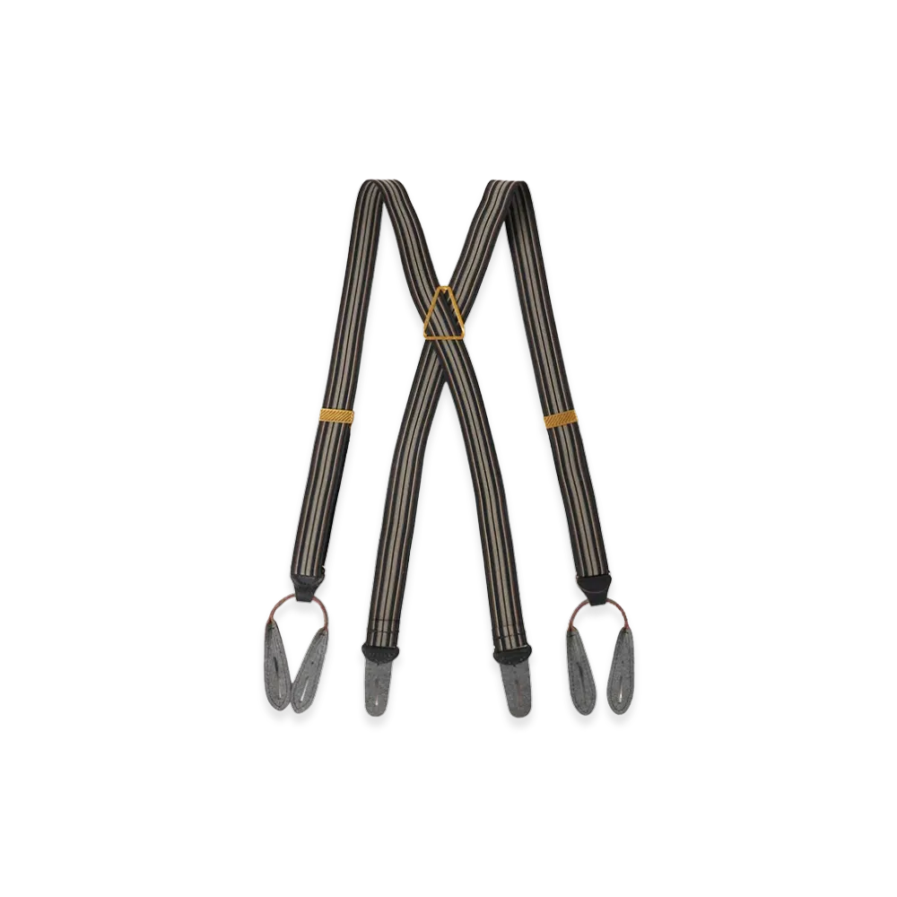 T.T Taiga Takahashi LOT.005 Suspender "Multi Stripe Black"