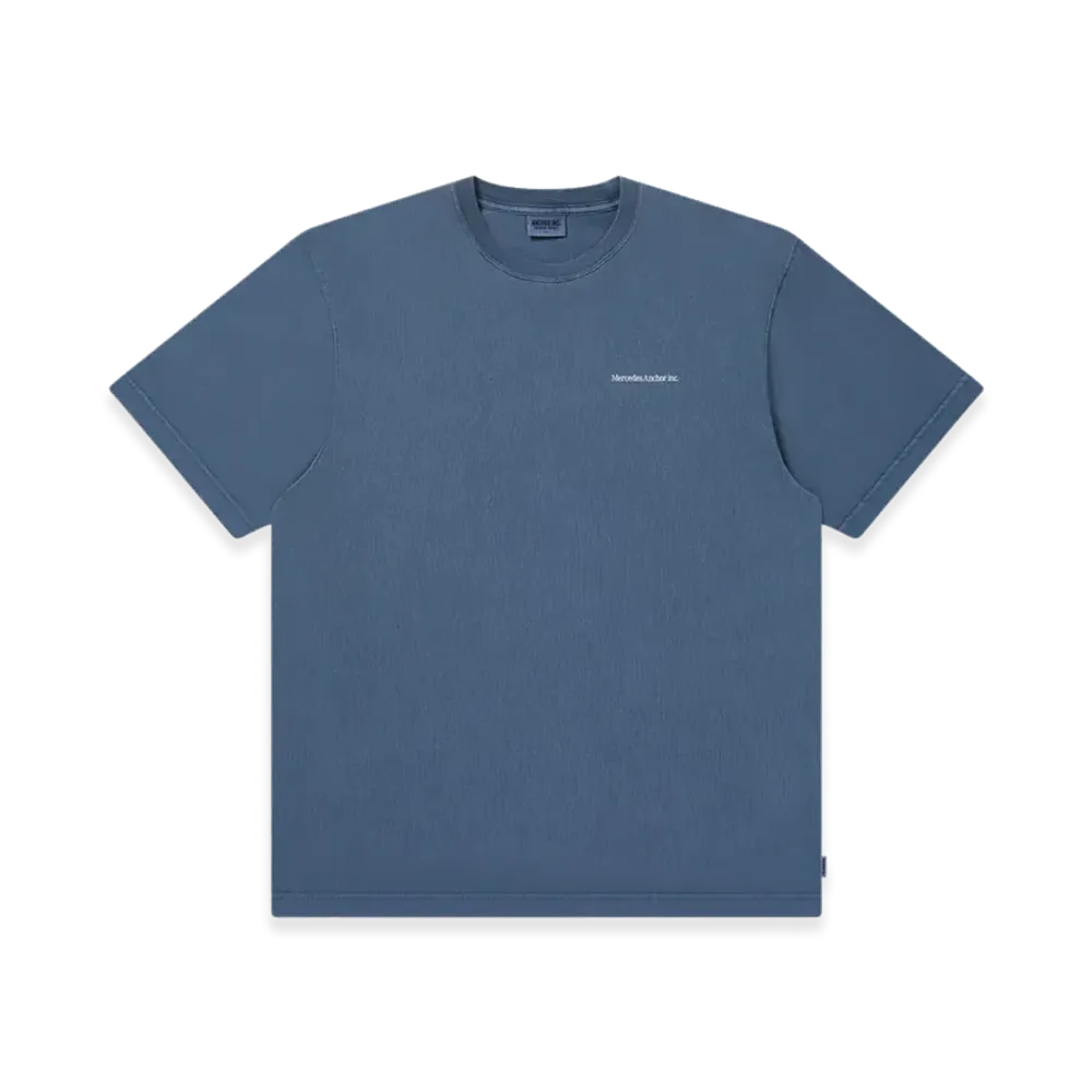 Mercedes Anchor inc. One Line Logo Pigment Dye S/S Tee "Lavender"