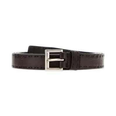 PRADA Nappa Leather Belt "Brown"