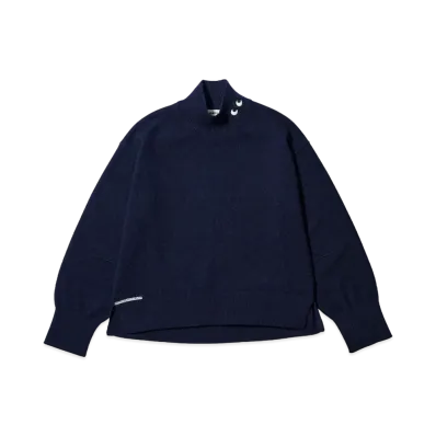 Uniqlo X Anya Hindmarch Cashmere High Neck Sweater "Navy"