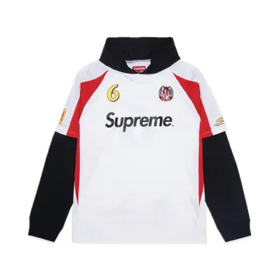 Supreme Hooded Soccer Jersey "White"