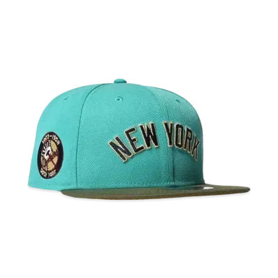 HOME GAME NEW YORK YANKEES 50TH 59FIFTY "TEAL/OLIVE"