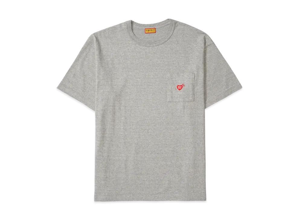 HUMAN MADE Heart Pocket T-Shirt "Gray"