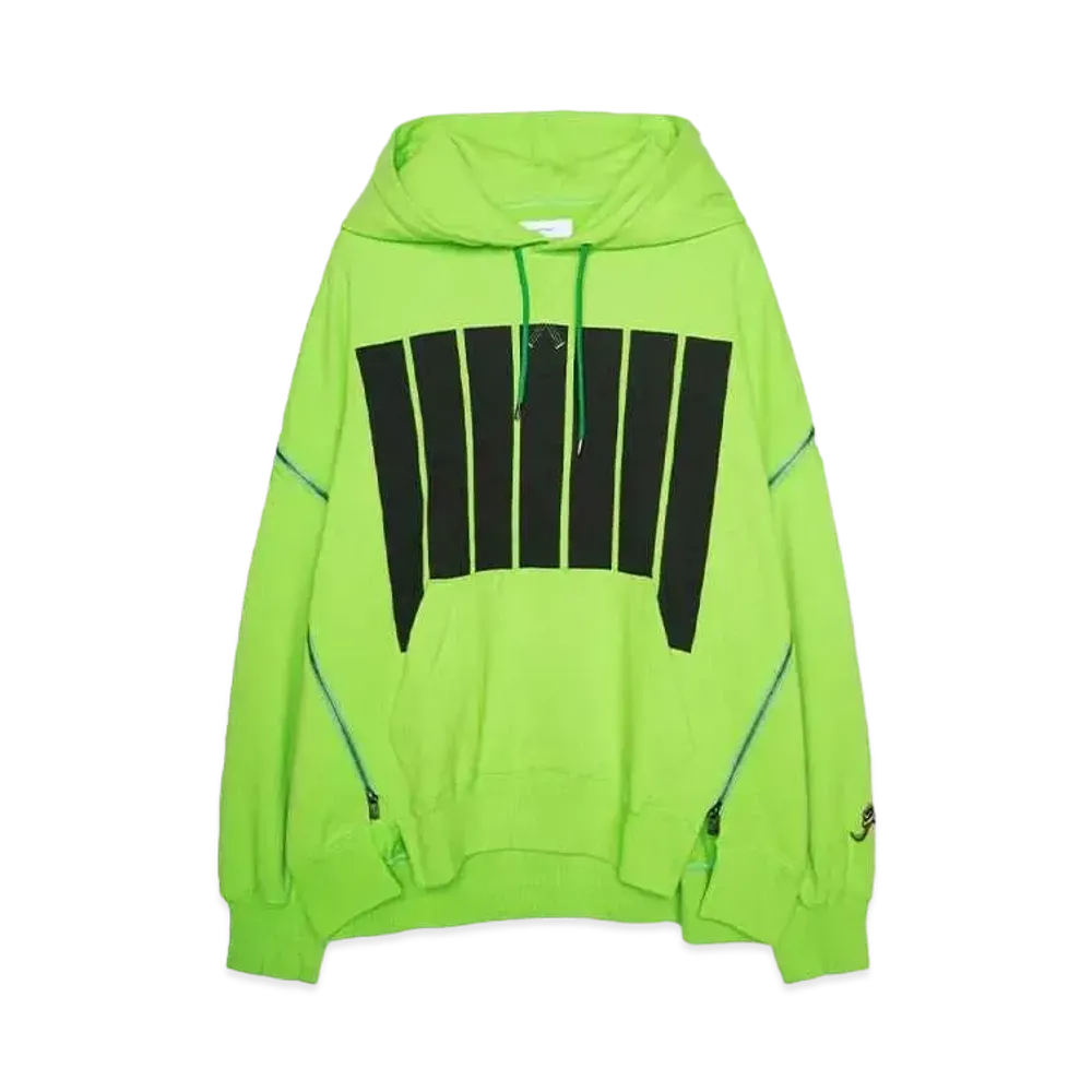 FACETASM 7 BARS ZIPPER HOODIE "GREEN"