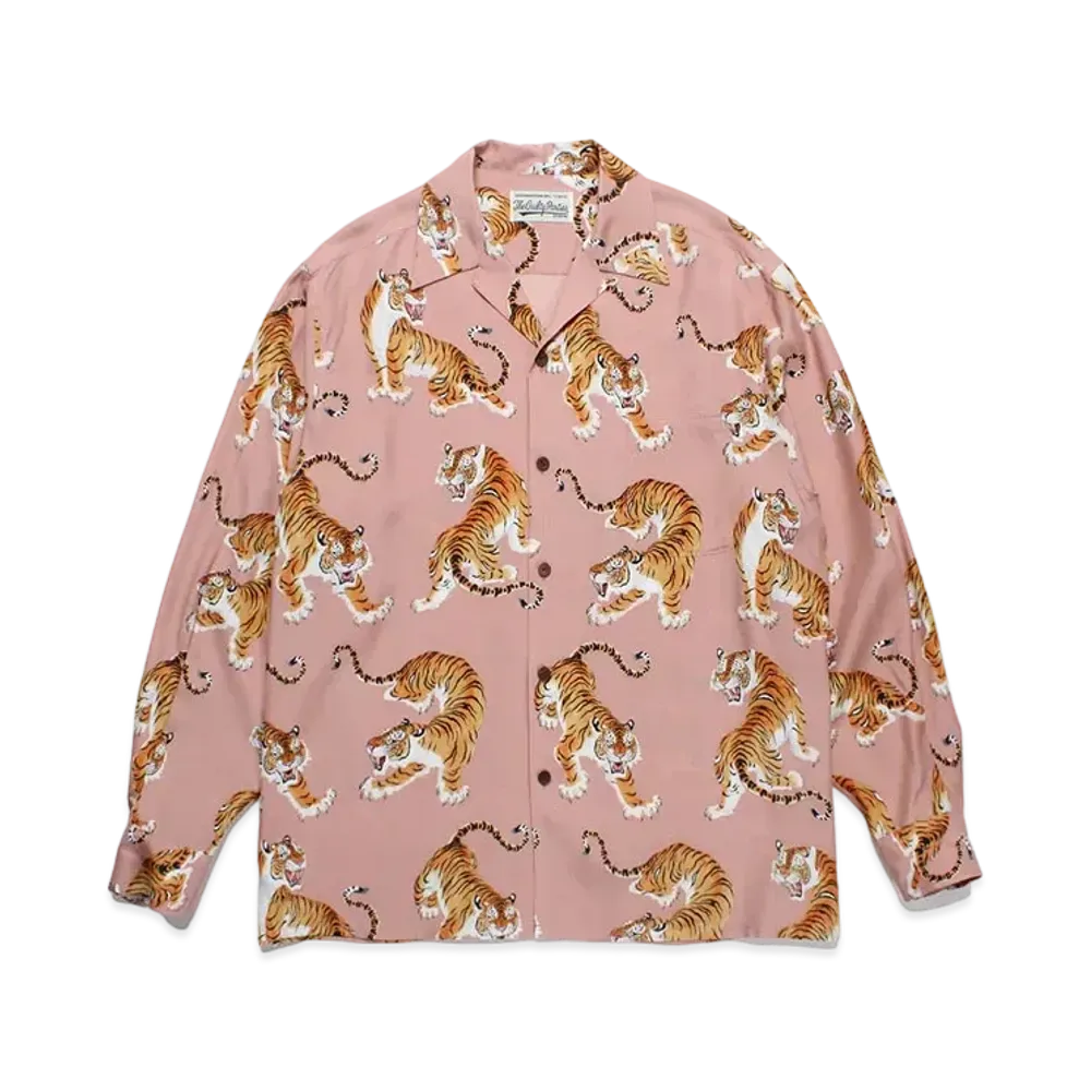 WACKO MARIA Tim Lehi / Hawaiian Shirt "Pink"