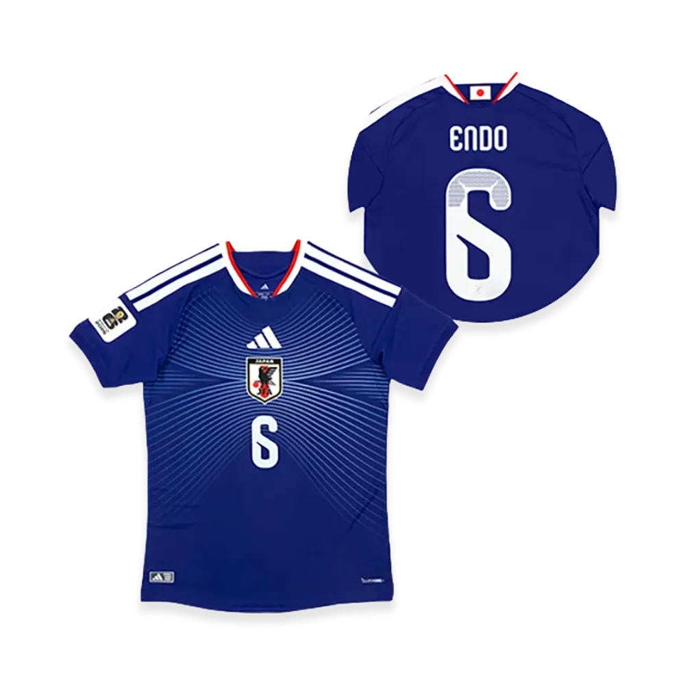 adidas Soccer Japan 2026 Home Authentic Jersey "FIFA World Cup 26 Official Sleeve Badge" #6 Wataru Endo "Japan Blue"