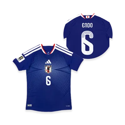 adidas Soccer Japan 2026 Home Authentic Jersey "FIFA World Cup 26 Official Sleeve Badge" #6 Wataru Endo "Japan Blue"