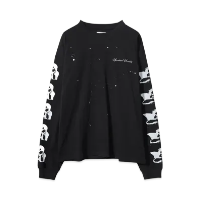SOMEIT ANGEL VINTAGE LS TEE "BLACK"
