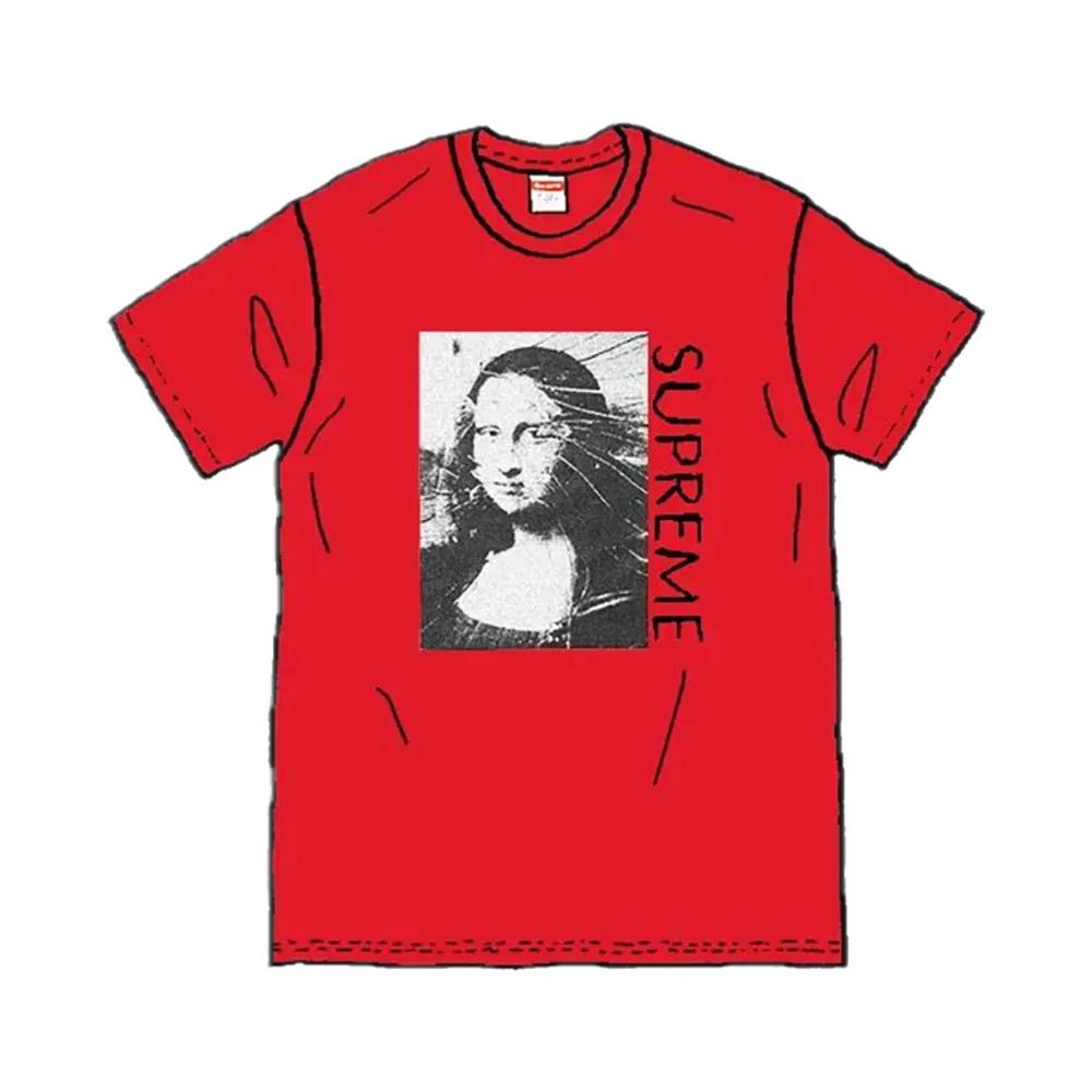 シュプリーム モナリザ Tシャツ "レッド"