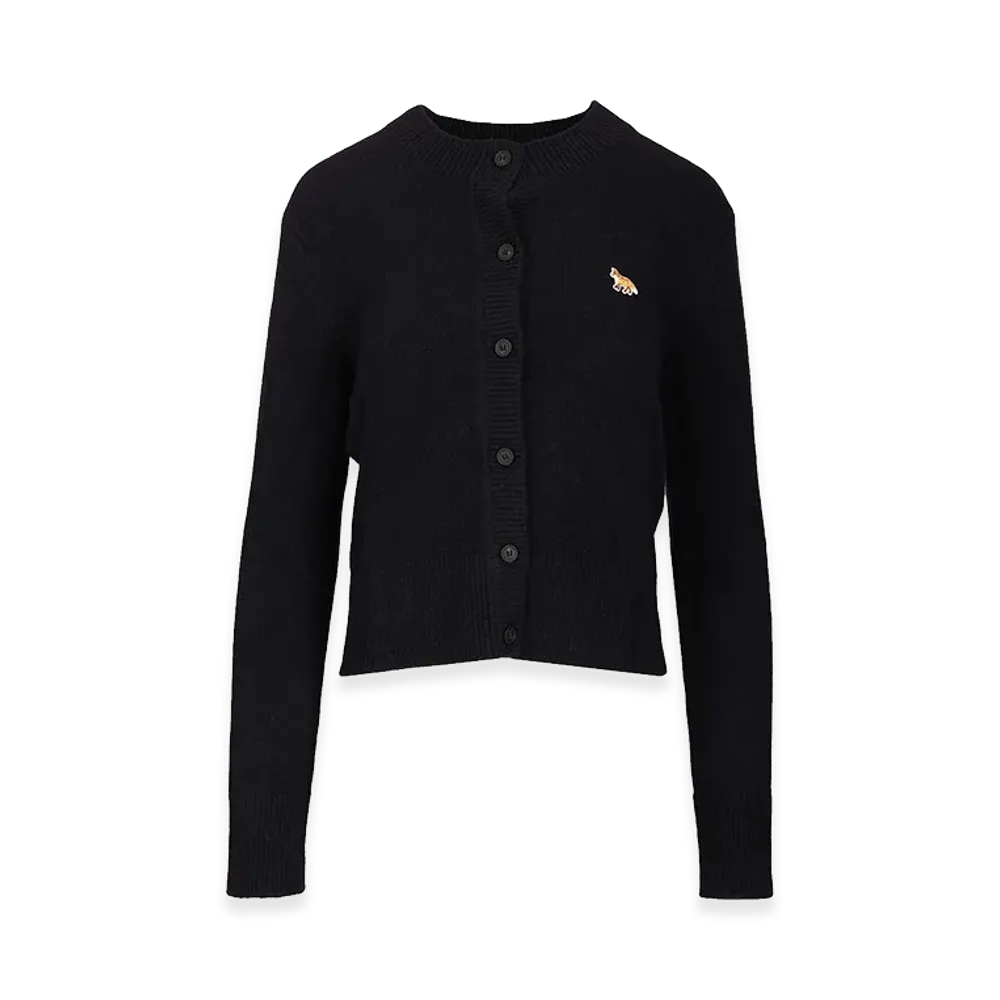 Maison Kitsune Women's Wool Cardigan "Blue/Midnight Blue"