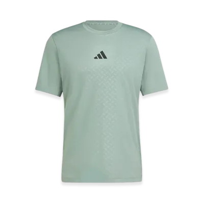 adidas Power Three Stripes Short-Sleeve T-Shirt "Silver Green"