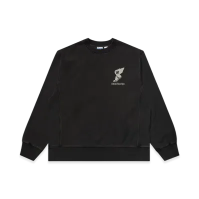 UNDEFEATED Track Crewneck "Black"