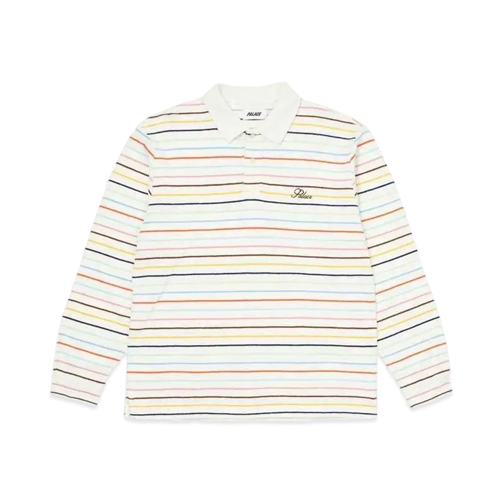 PALACE TERRY STRIPE LONGSLEEVE "White"