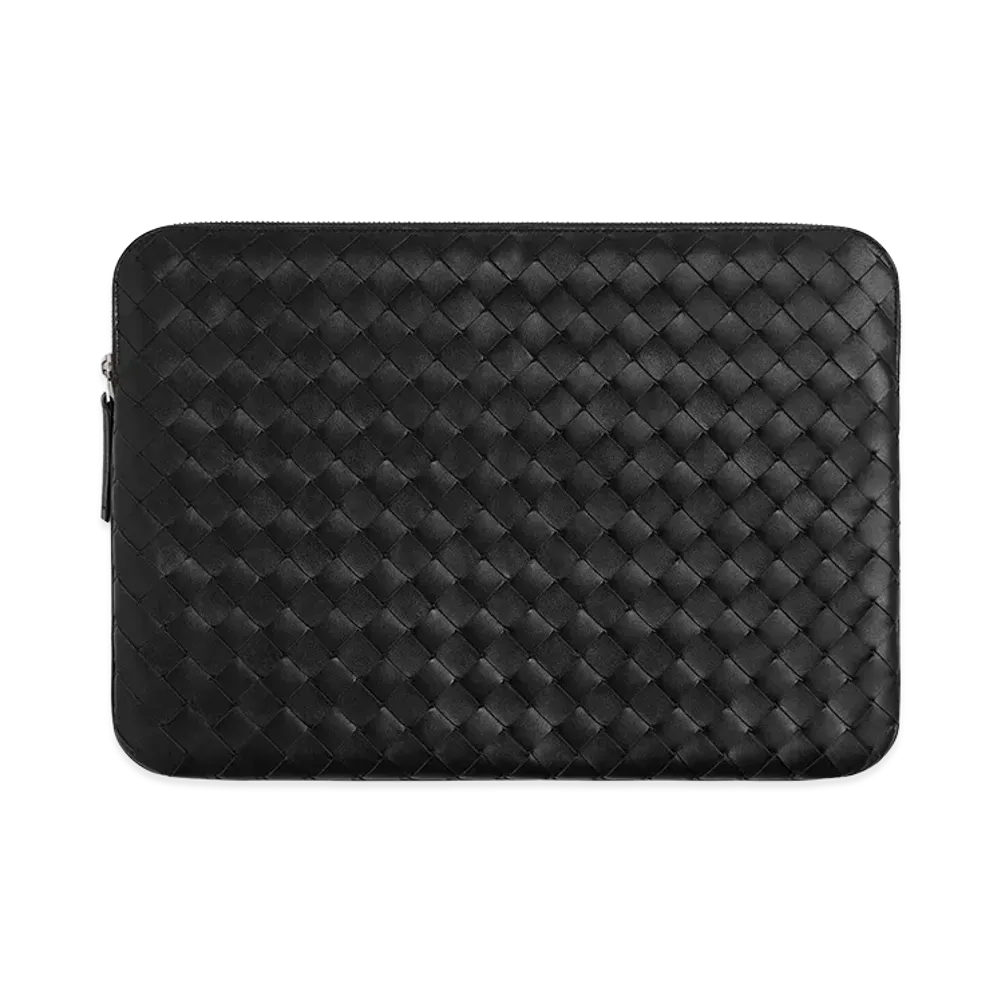 Bottega Veneta Leather Getaway Document Case "Dark brown"