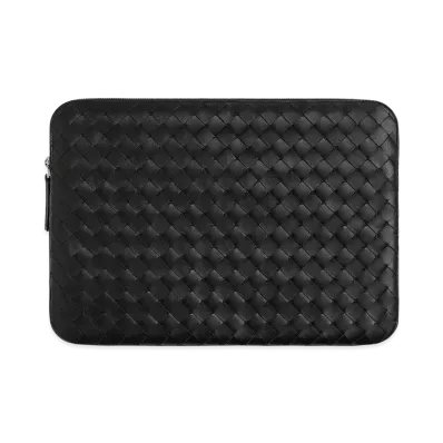 Bottega Veneta Leather Getaway Document Case "Dark brown"