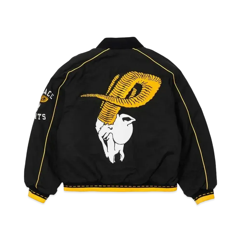 PALACE GOATS VARSITY JACKET "Black"