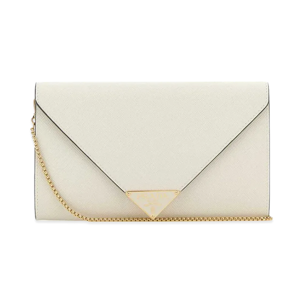 PRADA Wonen's Leather Mini Crossbody Bag "White"