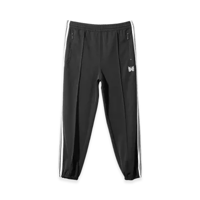 NEEDLES Zipped Track Pant Poly Smooth "Charcoal"