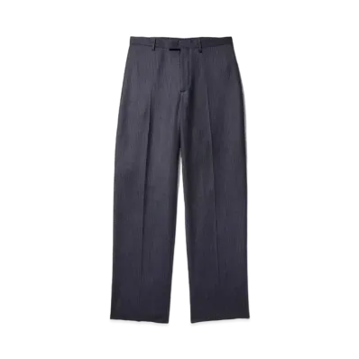 Noah Flat Front Trouser "Navy"