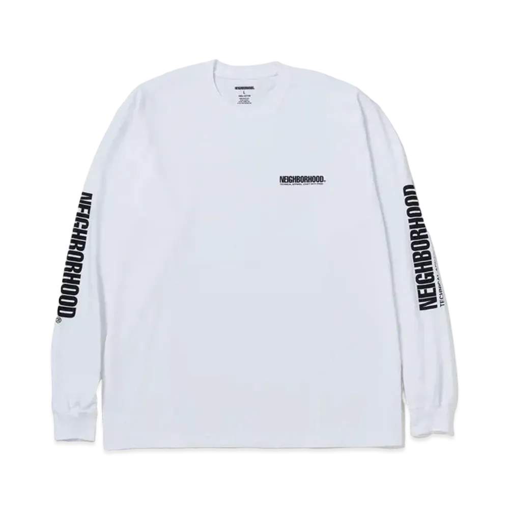 NEIGHBORHOOD NH . Tee LS-1 "White"