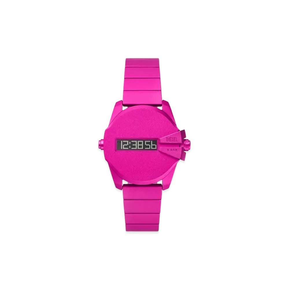 Diesel Dz2206 Watch Baby Chief Digital Pink Aluminum Watch "Hot Pink"