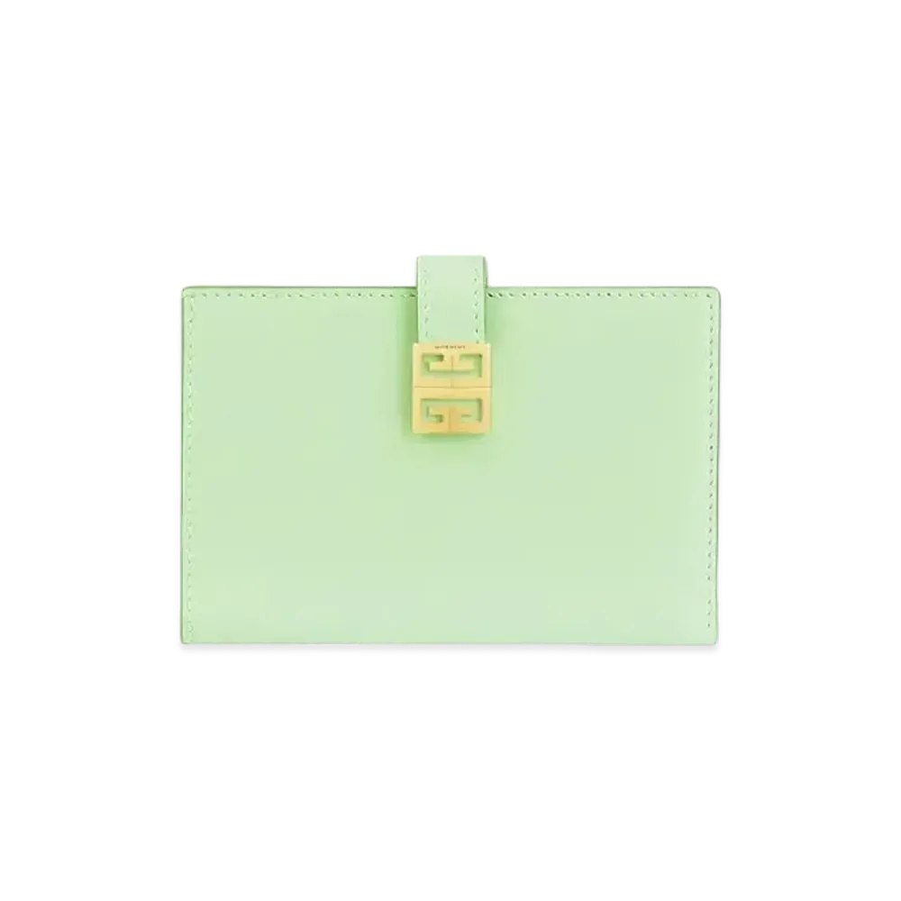 GIVENCHY 4G Wallet In Box Leather "Pistachio"