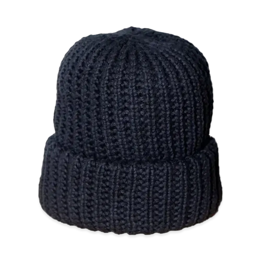 everyone Comesandgoes Cotton Big Knit Cap "Black"