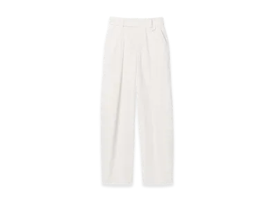 Gap x Victoria Beckham Women's High Rise Pleated Arch Trousers "New Off White"