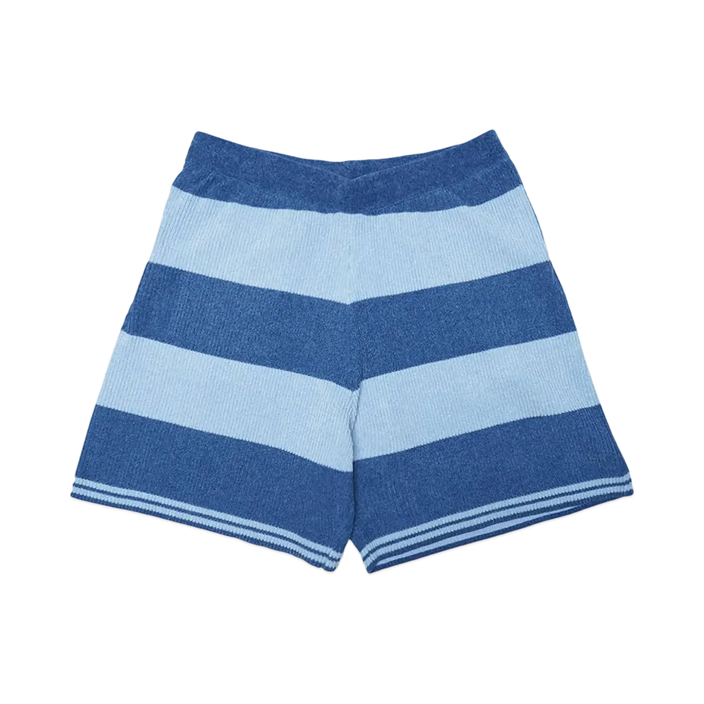 PHINGERIN CORDY KNIT SHORTS STRIPE "BLUE"