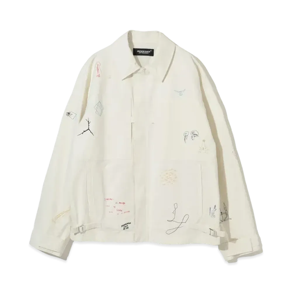 UNDERCOVER Cotton Zip-Up Blouson "Off White"
