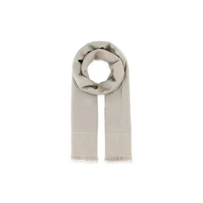 GUCCI Women's Wool Scarf "Gray"