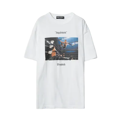 PRO WRESTLING NOAH 25th ANNIV \ reversal KENTA IMPALEMENT DROP KICK TEE "WHITE"