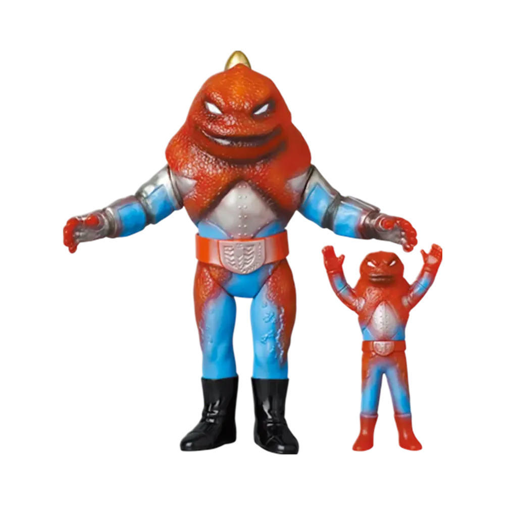 MEDICOM TOY "Toei Retro Sofvi Collection" -Kamen Rider V3- Missile Gecko (New Color) + Mini Soft Vinyl