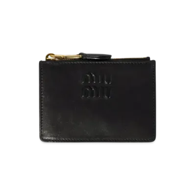 MIUMIU Nappa Leather Card Holder "Black"