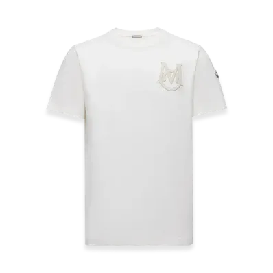 MONCLER Monogram Cotton T-Shirt "White"