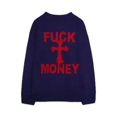 Supreme Fuck Money Sweater "Navy"