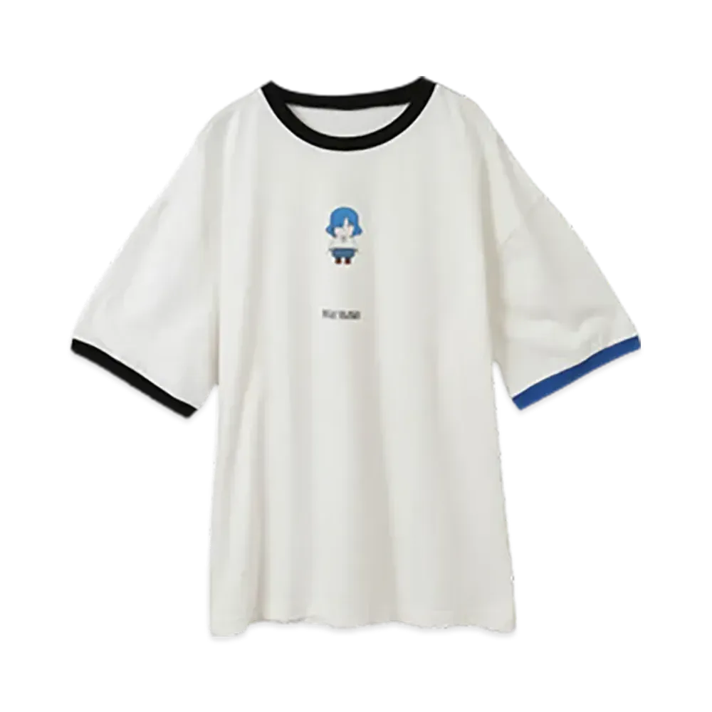 Converse x Bocchi The Rock! Human Robot Graphic Ringer Tee "Blue"