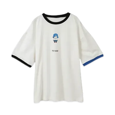 Converse x Bocchi The Rock! Human Robot Graphic Ringer Tee "Blue"