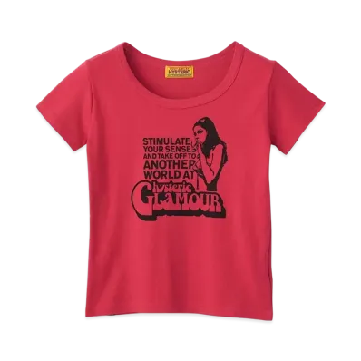 HYSTERIC GLAMOUR Smoking Girl Chibi T-Shirt "Pink"