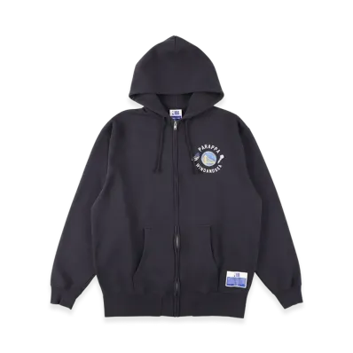 WIND AND SEA x Parappa The Rapper x Warriors Zip-Up Hoodie "Navy"