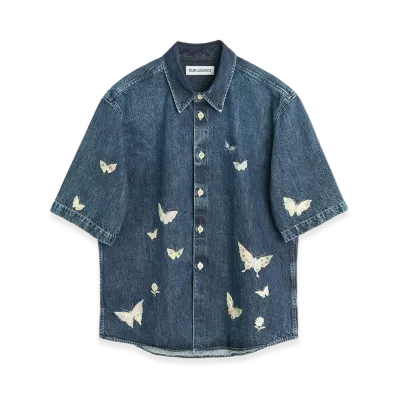 OUR LEGACY Beyond Shirt Shortsleeve "Western Blue Butterfly"