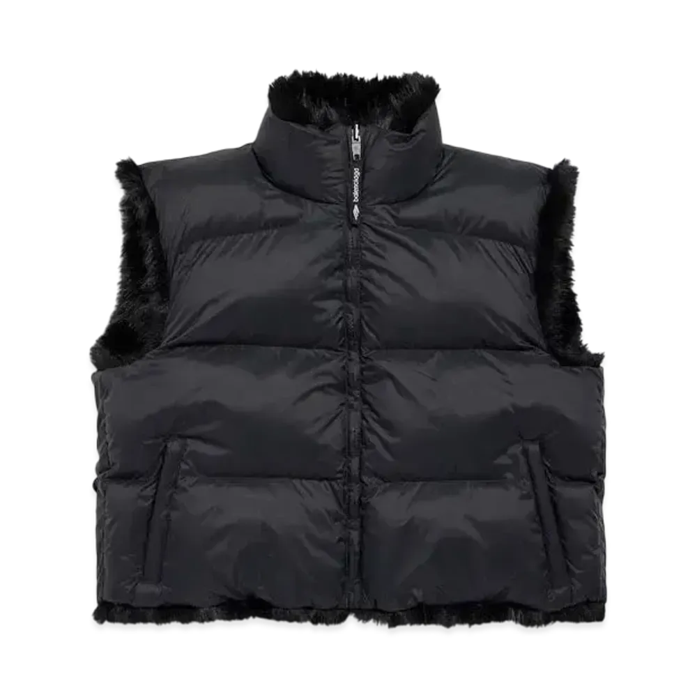 BALENCIAGA Women's Ski Reversible Faux-Fur Jacket "Black"