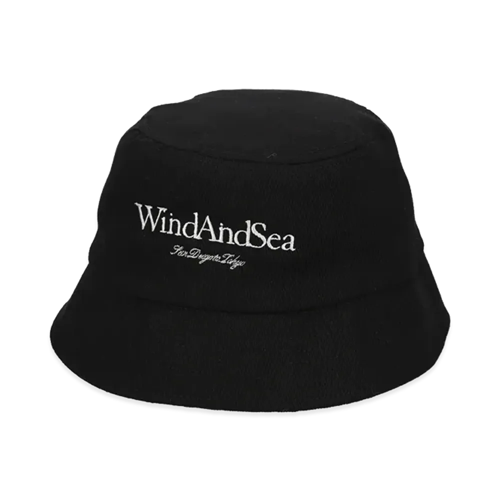WIND AND SEA Logo Bucket Hat "Black"