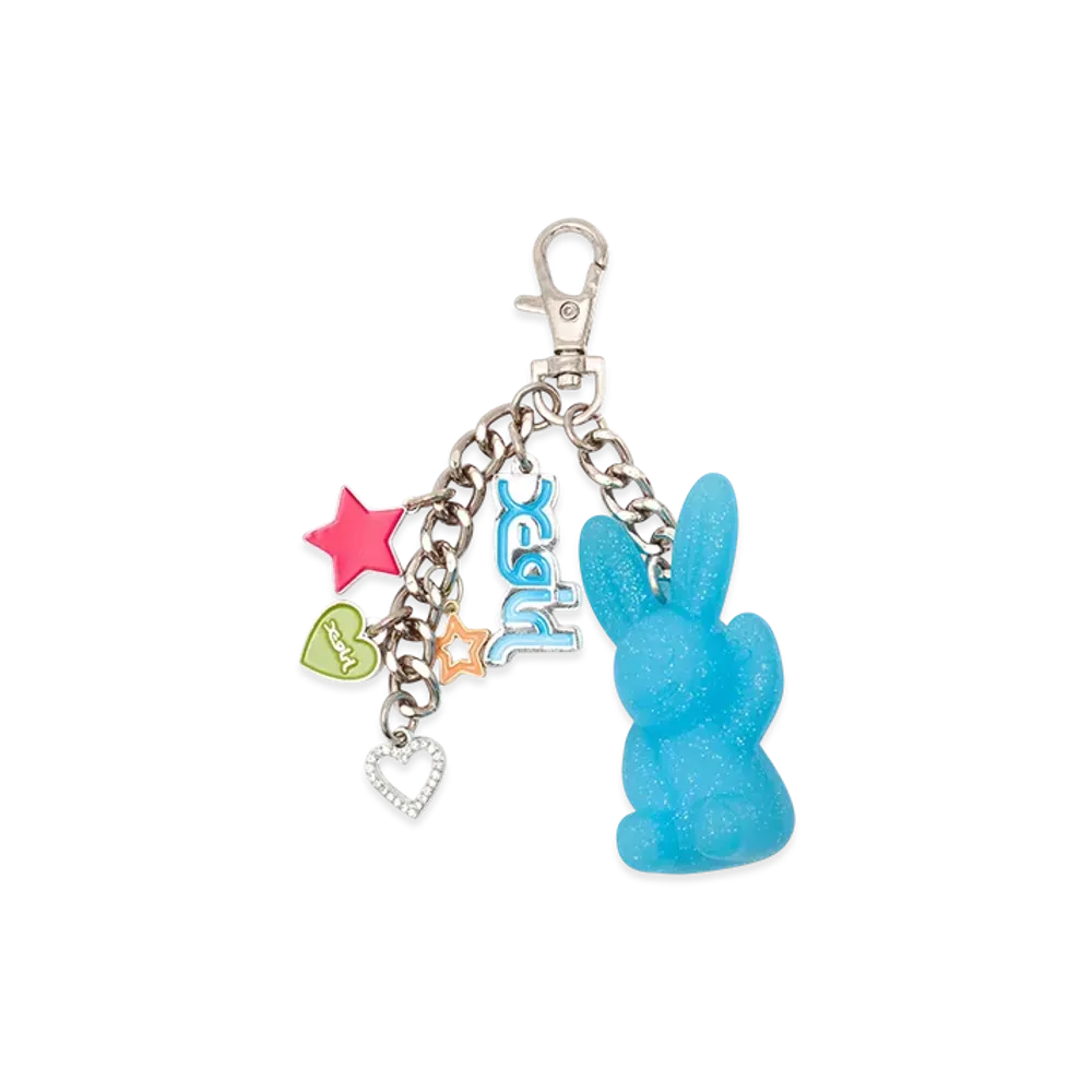 X-Girl Gummy Bunny Colorful Key Charm "Blue"