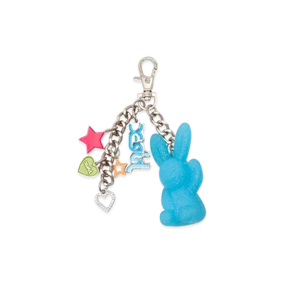 X-Girl Gummy Bunny Colorful Key Charm "Blue"