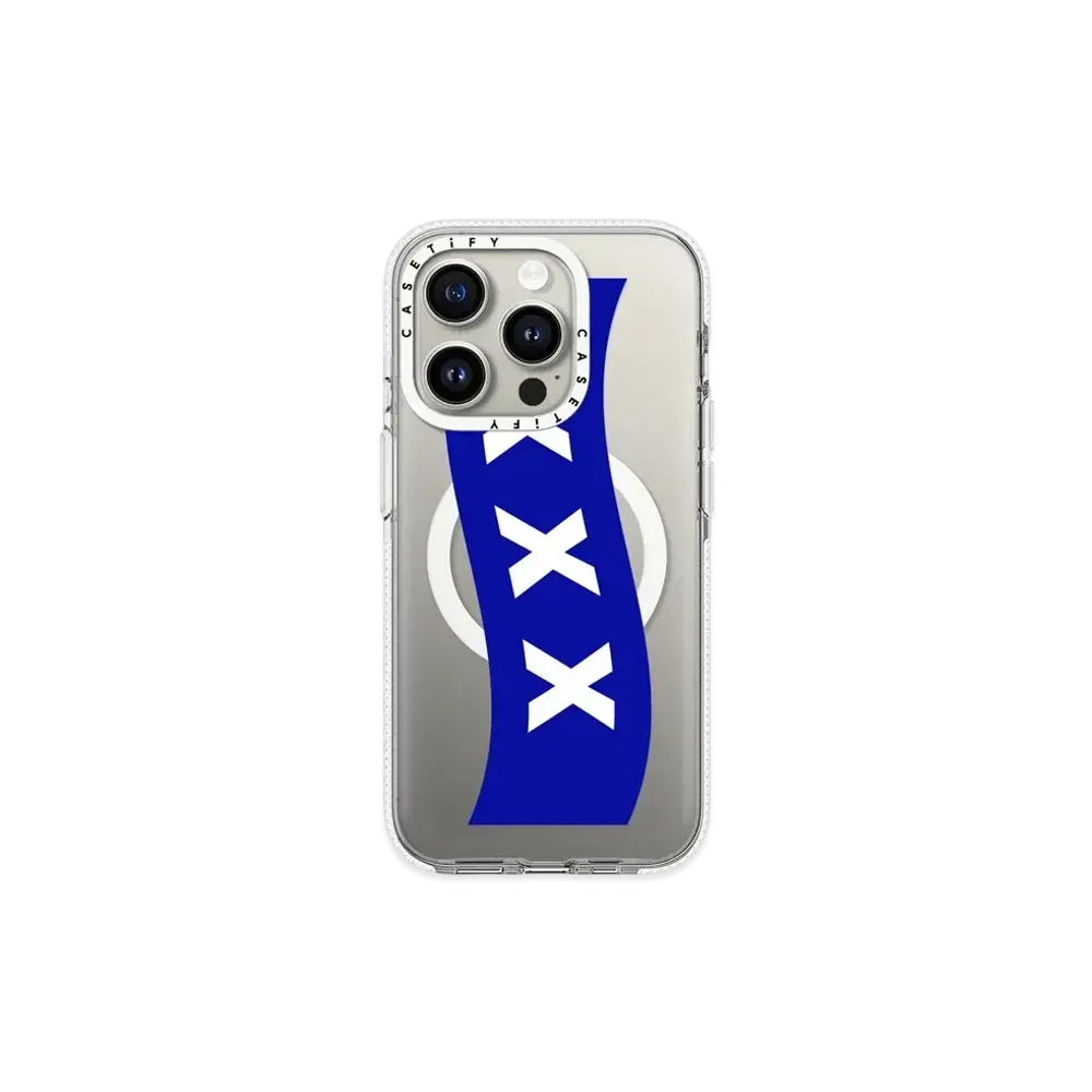 GOD SELECTION XXX x fragment design x CASETiFY Box Logo Blue Case "Clear"